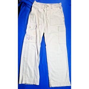 RPL RL-67 Ralph Lauren Polo Jeans Company Cargo Kahaki Pants Men's Size 32 X 32